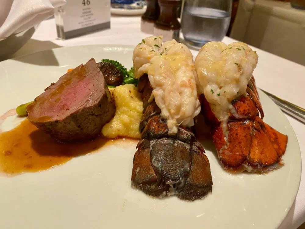surf and turf on cruise ship