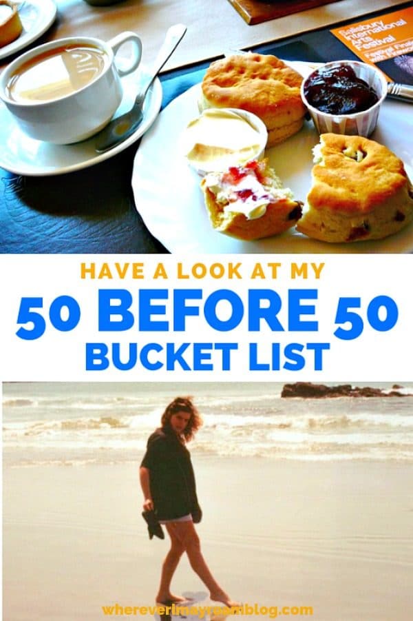 50 before 50 bucket list
