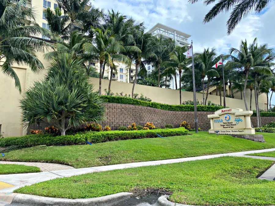 palm beach marriott sign