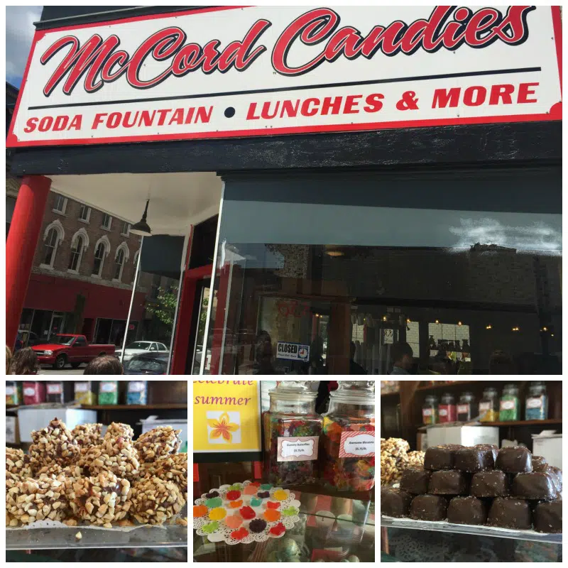 Buying some local candies from McCord Candies is a must when visiting West Lafayette, Indiana.