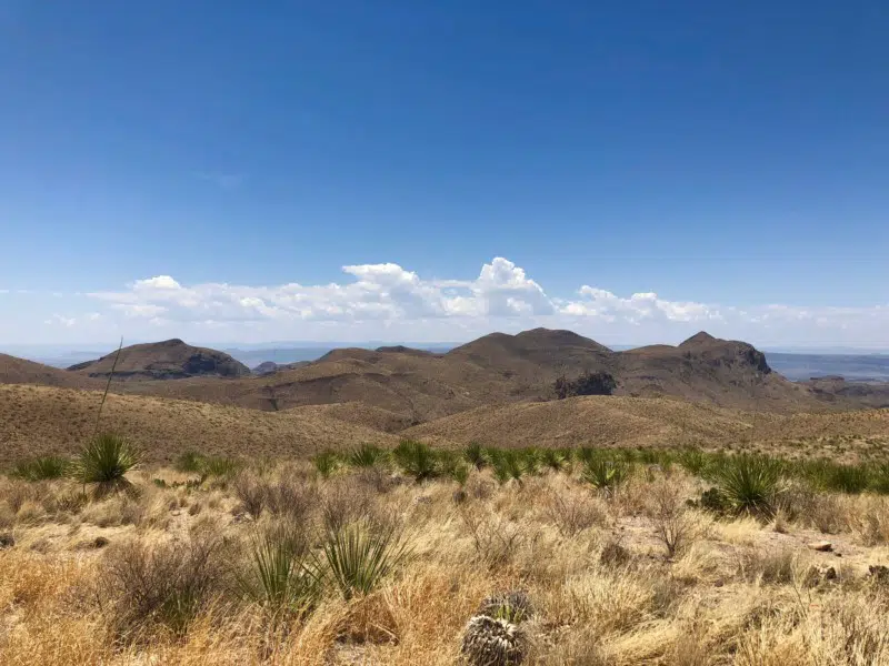 The landscape is rugged and harsh in Texas' Big Bend Ranch State Park.