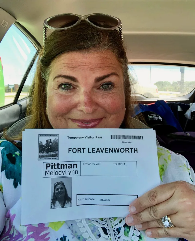 me getting my permit to enter fort Leavenworth kansas