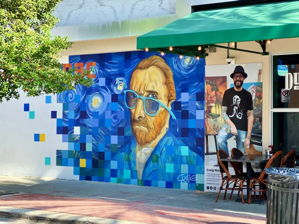 Van Gogh mural in west palm beach