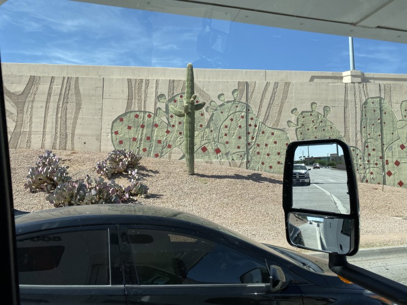 scenic wall on an arizona road trip