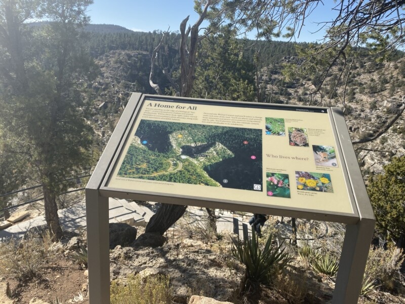 walnut canyon national monument sign