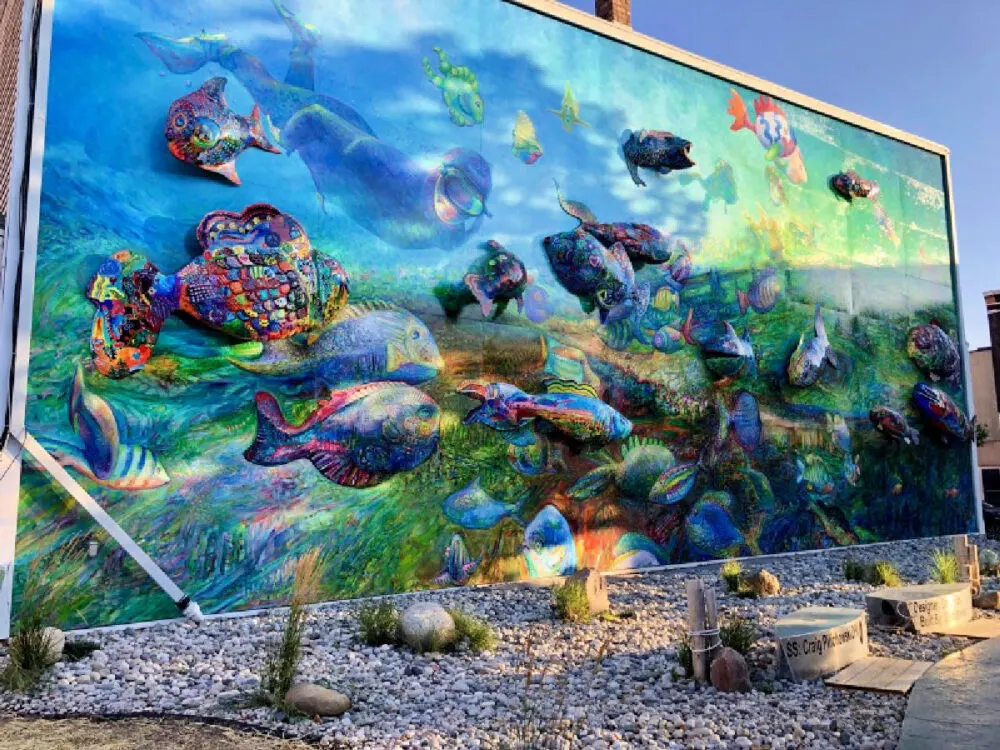 downtown-alpena-fish-mural