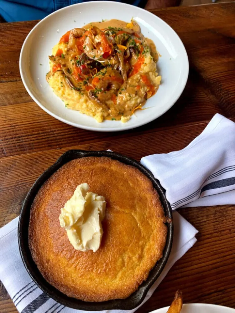 skillet-cornbread-with-butter