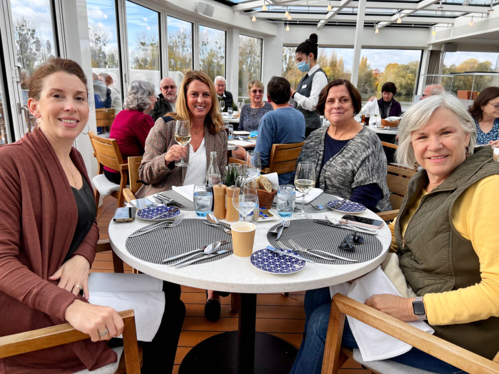 travel-writers-on-viking-river-cruise-eating-lunch