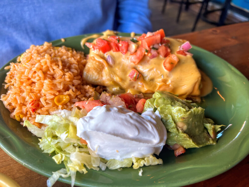 taquilos-chimichanga-with-rice