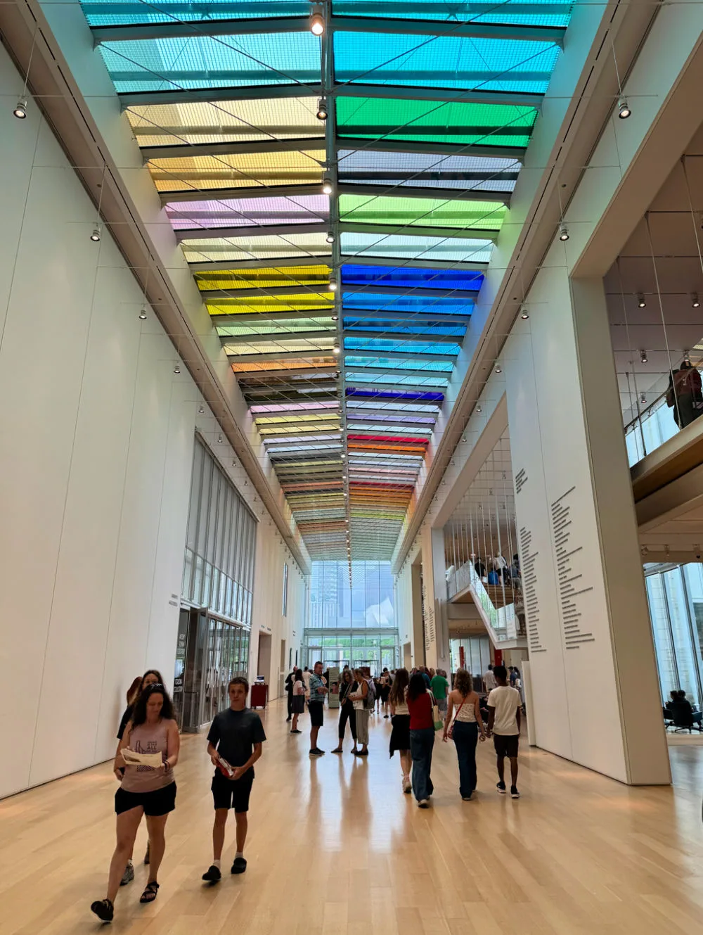 chicago-museum-of-art-colored-skylights-corridor